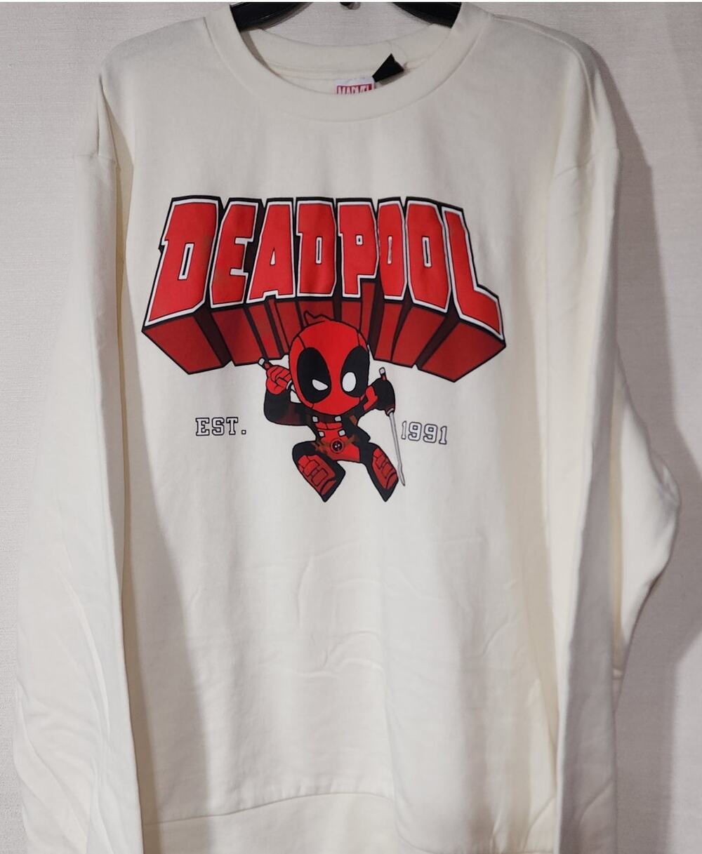 Marvel Deadpool Graphic white sweatshirt men's XXL